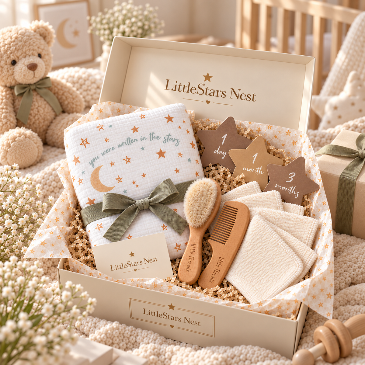 Little Star Box styled in a nursery setting
